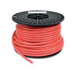 Dubbel Geisoleerde Accukabel  ROOD, per meter